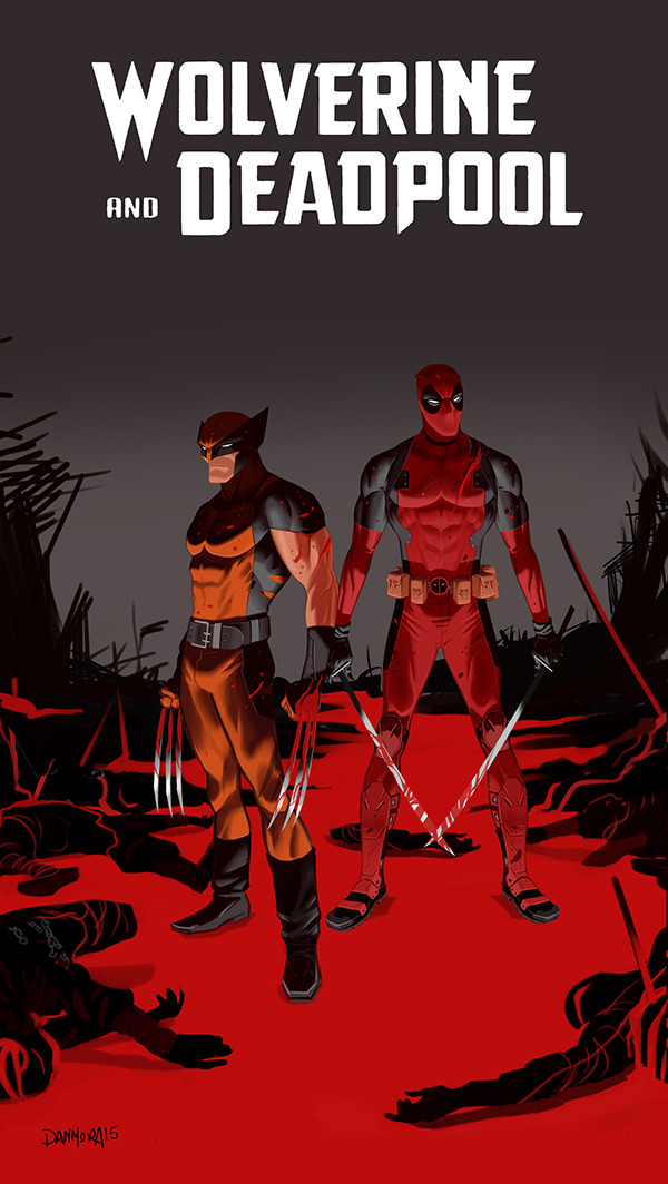 wolverineholic:  Wolverine and Deadpool by   Dan Mora  