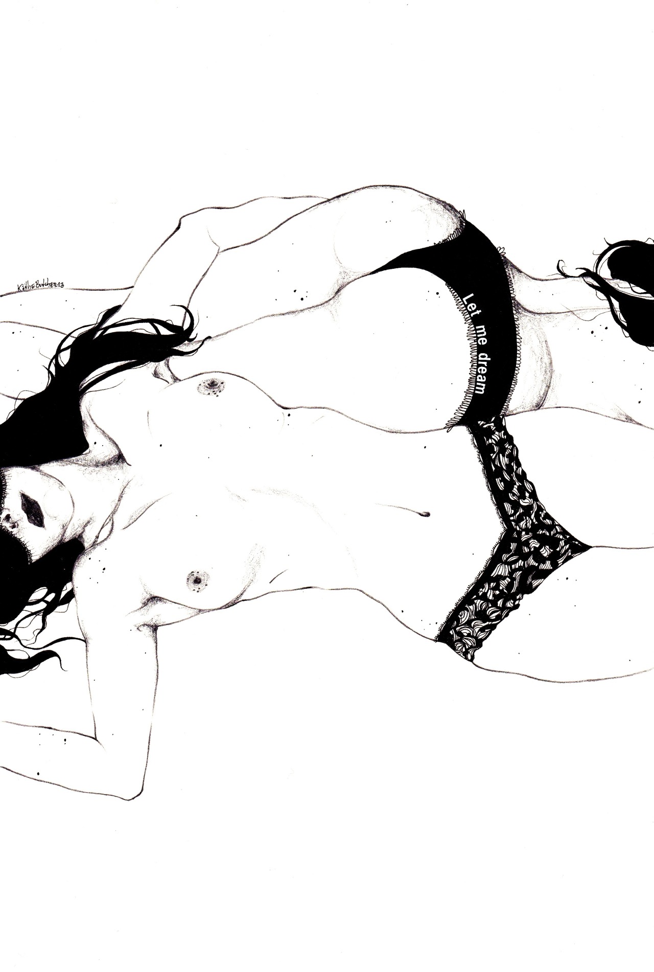 kaethebutcherillustrations:  Lazy Days by ©Kaethe Butcher