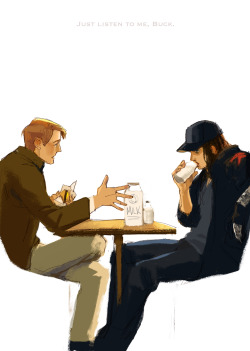 mmcoconut:  If Steve offers milk, Bucky’ll probably show up. 