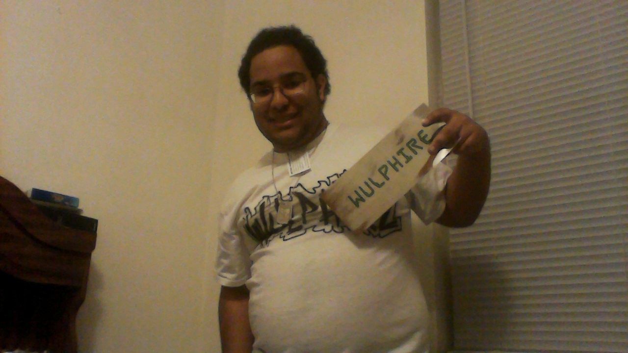 Today was a party in my college and they were giving away customized shirts, stickers,
