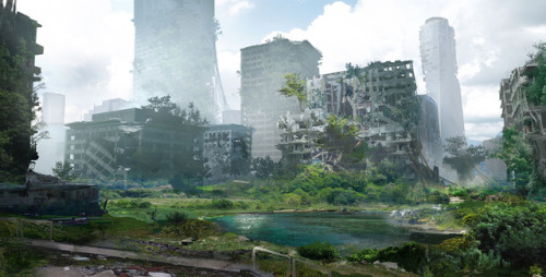 binary-scroll: NieR:Automata - Environment Concept Art