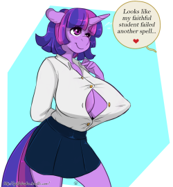 nsfwkevinsano:  geeflakesden:    Today’s drawing from the stream~ Twilight’s “past” mistakes.    O-oh   ;9