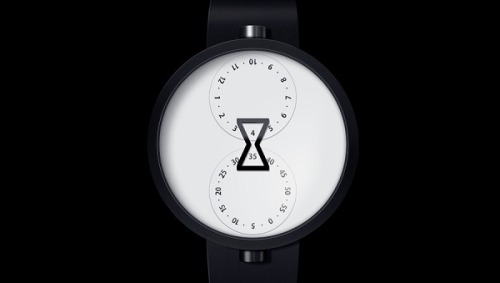 Minimalist Watch Tells The Time With Two Rotating Dials