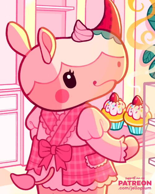 jelloplum: it was Merengue’s birthday on Friday she’s one of my fave villagers!