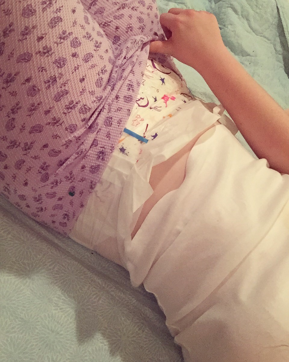crinklebug:  Too shy to ask for a change! Just a bashful little girl.