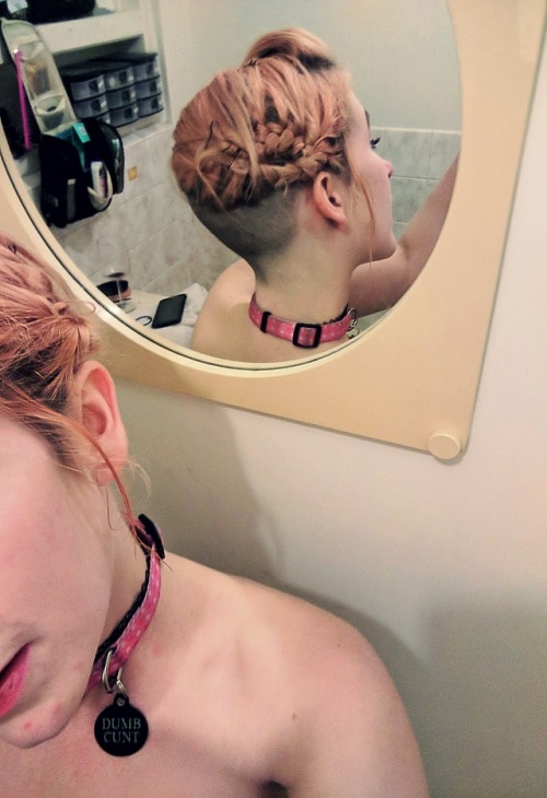 daddys&ndash;cherry&ndash;blossom: Half shaved slave