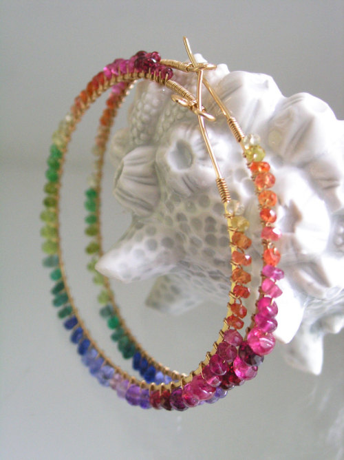 sosuperawesome: Rainbow Jewelry by bellajewelsII on Etsy See more jewelry posts So Super Awesome is 
