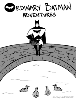 thefrogman:  Ordinary Batman Adventures by Sarah Johnson[website | tumblr | store]