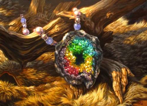 Mana Geode (Wondrous item, Uncommon, Requires Attunement)A necklace with a mana geode on the end. Ma