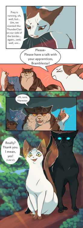 hybbart: Crowfeather’s like “If you bully my son leader you will die in 3 days.”