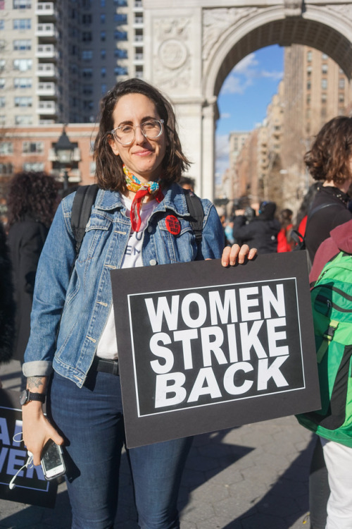 tagdavid: activistnyc: On March 8, 2017 for International Women’s Day, activists went on strike for “a day without a woman” and gathered at Washington Square Park to rally for women’s rights and gender equality. Pussy Power? That’s just offensive