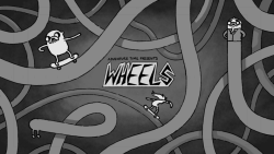 Wheels title card concepts by writer/storyboard