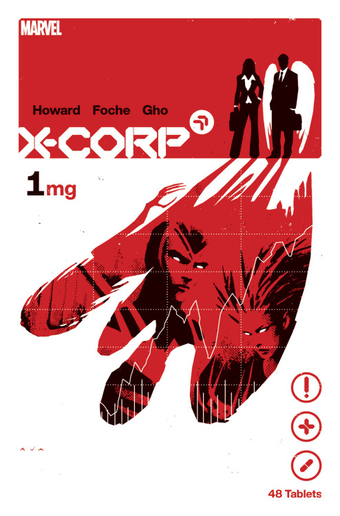 This is the David Aja variant cover for X-Corp #1.