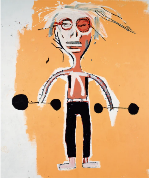 newloverofbeauty:  Andy Warhol by Basquiat 