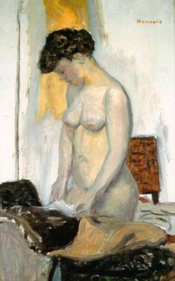 elpasha71:  Pierre BONNARD “Nu debout, de profil” 