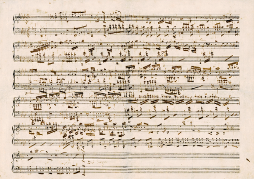 barcarole:Manuscript of Chopin’s Polonaise in F Minor, Op. 71, No. 3, ca. 1828-29.