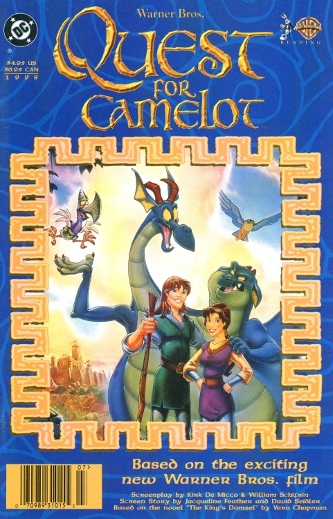 arthurian comics covers: Quest for Camelot