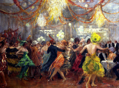Vienna Masked Ball. Max Rabes (German, 1868-1944).In the 18th century, the wearing of masks and cost