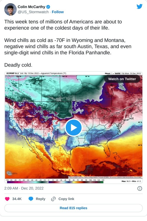 sztefa001:moki-dokie:ALTView on TwitterIt’s about to hit us here in Oklahoma and the rest of the southern states that are not used to this level of cold.Please take this seriously if you live somewhere this is going to impact significantly. I just