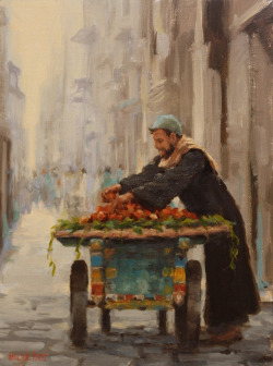 The fruit seller by Pauline roche