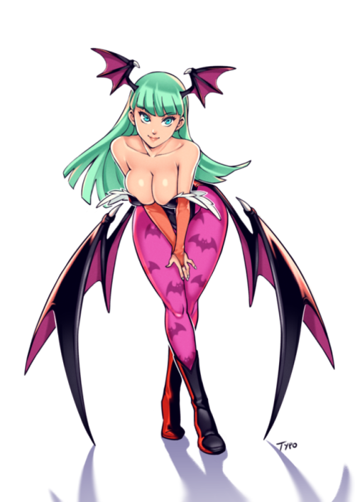 requiemdusk: Morrigan cutely taunts her opponent. adult photos