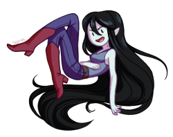 cloudedart:  floaty transparent Marceline!