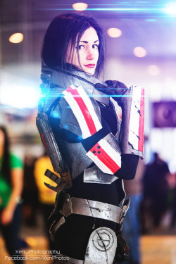 sharemycosplay:  Cosplayer / Model Kayla Comalli with a simply amazing Fem-Shepard! #cosplay #masseffect #biowarehttp://www.facebook.com/Xenphotos PAX East 2015.Interviews, features and more. Visit http://www.sharemycosplay.com Sharing the cosplay for