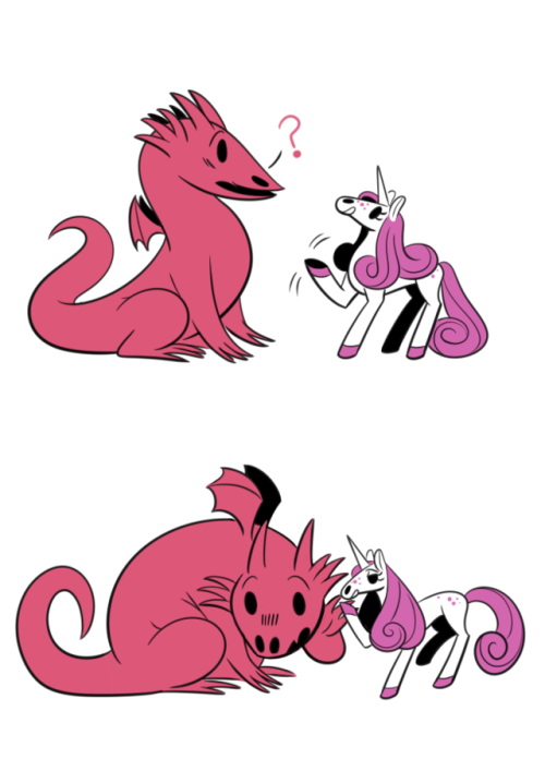 stutterhug: Hot Gossip ~ ((Patreon))  dragons love unicorns~ ;3