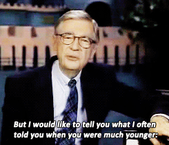 4mnesias:Mister Rogers says goodbye. x