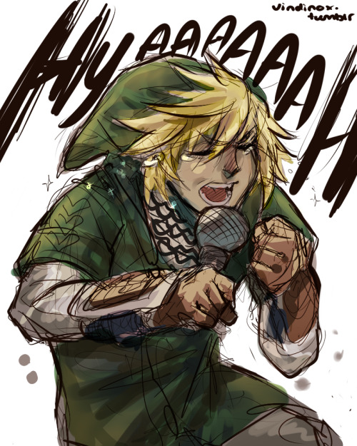 “When you’re the Hero of Hyrule but its karaoke night”Here’s an adequate ske