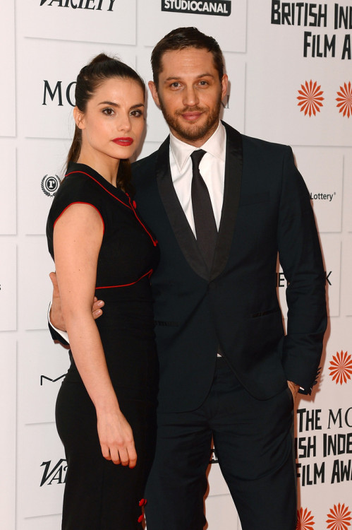 charlidos:Tom Hardy & Charlotte Riley at BIFA 2013.  