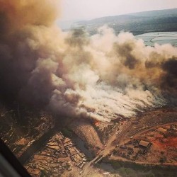 Coreyblingbling:  Meanwhile In Kingston … Fire At The Riverton Dump 