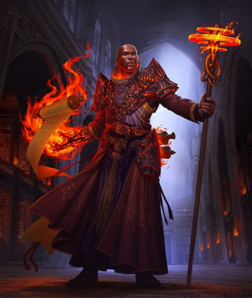 Bloodstone - Ulwazi the Mage by David KeggCharacter Illustration for Druid City Game’s upcomin