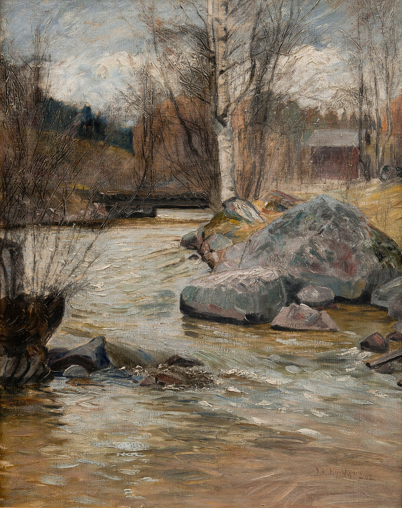 art-and-things-of-beauty:  Juho Kyyhkynen (1875-1909) - Early spring, oil on canvas,
