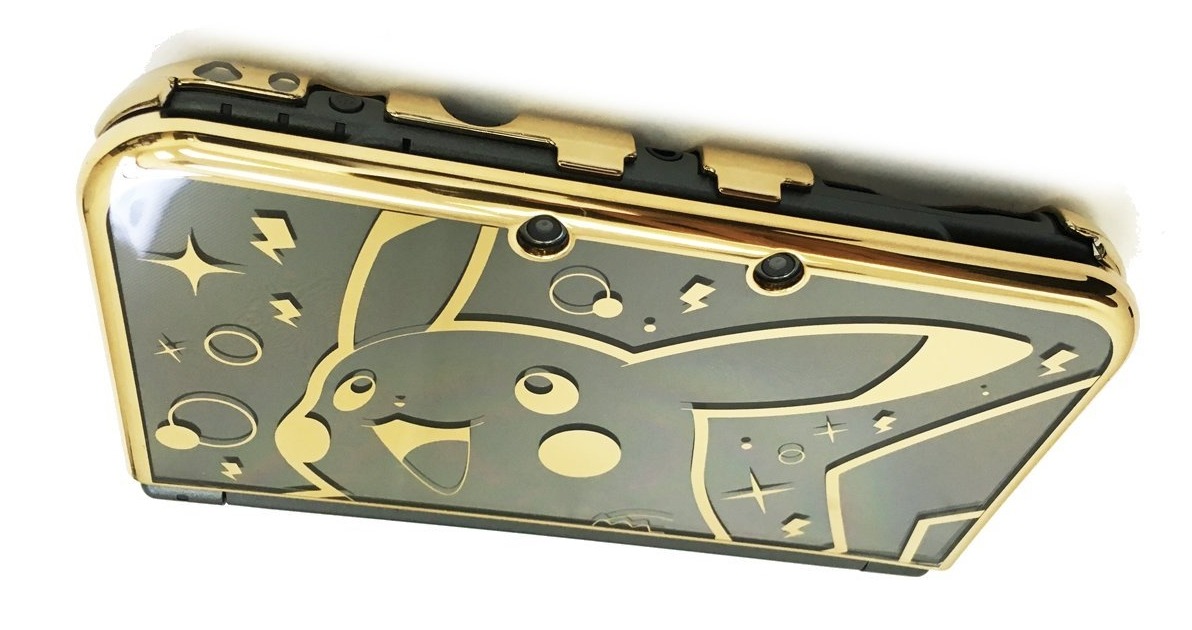 Nice gold Pikachu cover for New 3DS XL ⊟ I was a little worried I’d already posted this New 3DS XL cover, but I was thinking of this one. And this one. At least, I hope I haven’t posted this one. Man, there are getting to be a lot of these.
Anyway, I...