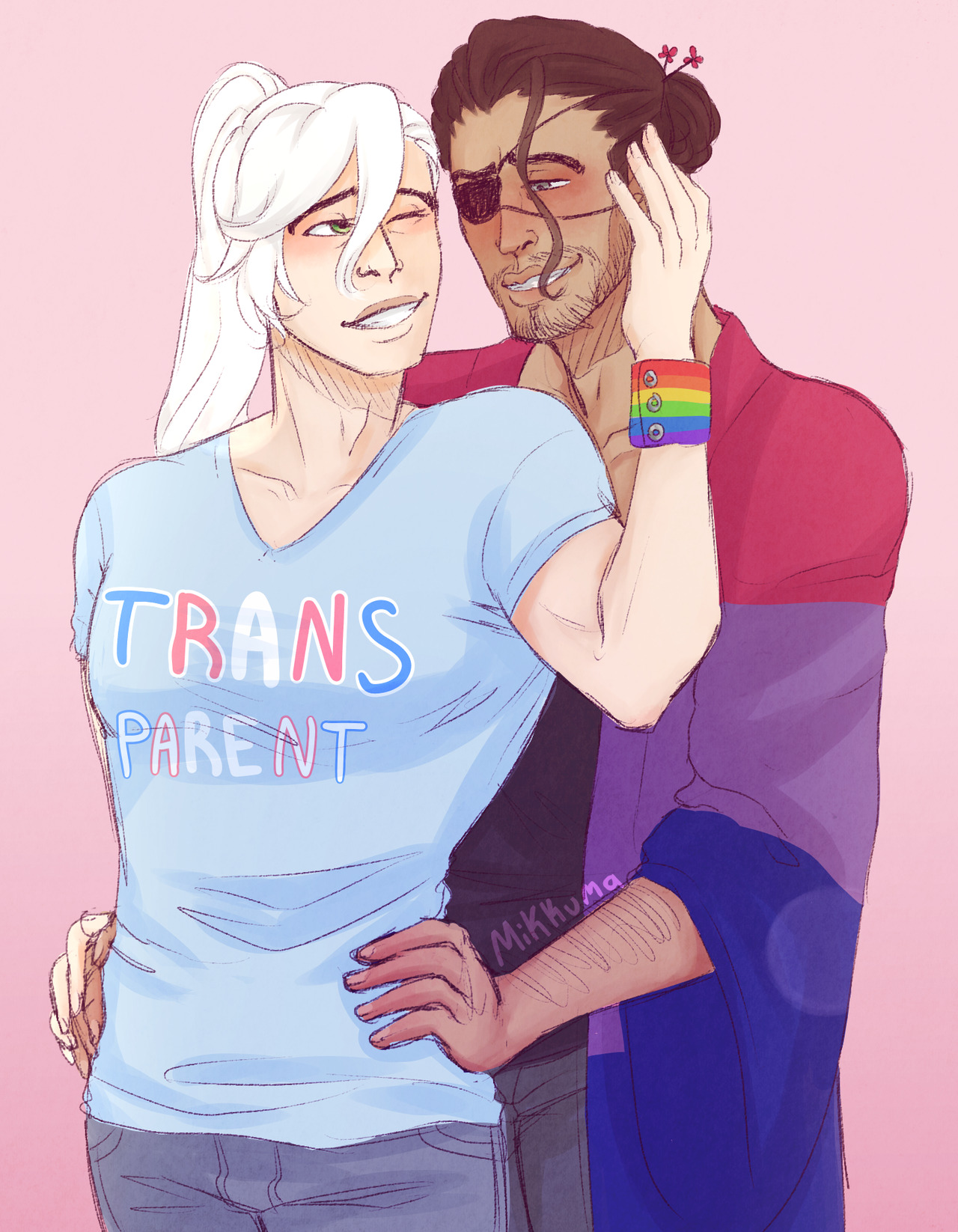 mikkuma:  Happy Pride Month!I wanted to AT LEAST do a pride picture with these husbands,