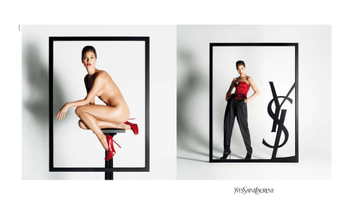 Yves Saint Laurent . Ad campaign FW0910Creative Director: Stefano PilatiPhotos: Inez van Lamsweerde 