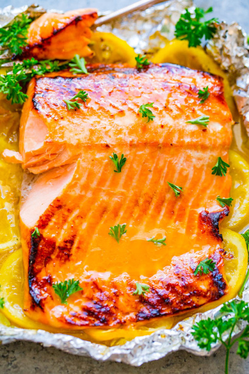 foodffs:Grilled Honey Lemon Butter SalmonFollow for recipesIs this how you roll?