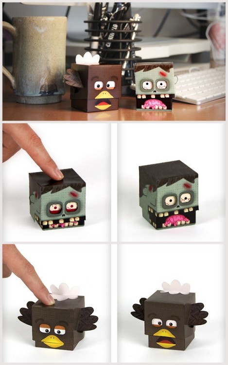 truebluemeandyou:DIY Zombie Desk Toy PrintableUpdated Link 2019GIFs by me using my favorite program 