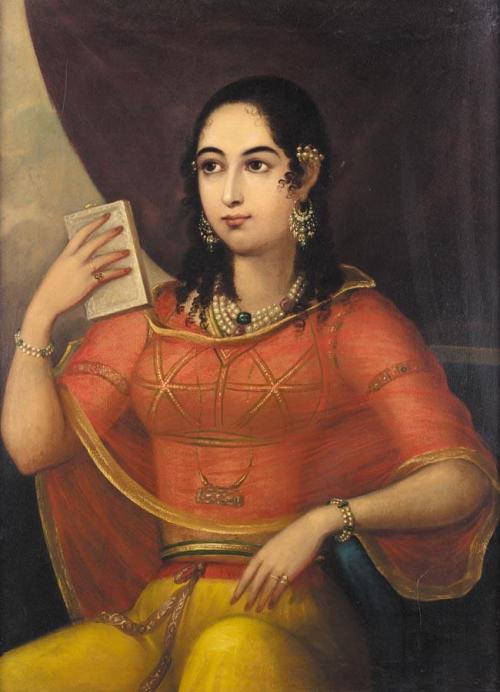 eastiseverywhere: Johann Zoffany (?)Portrait of a Bibi, LucknowIndia (c.1785)[Source]Sotheby’s says: