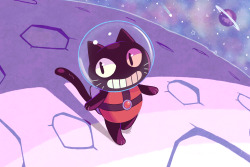 henzolin:  Cookie Cat! In space! 