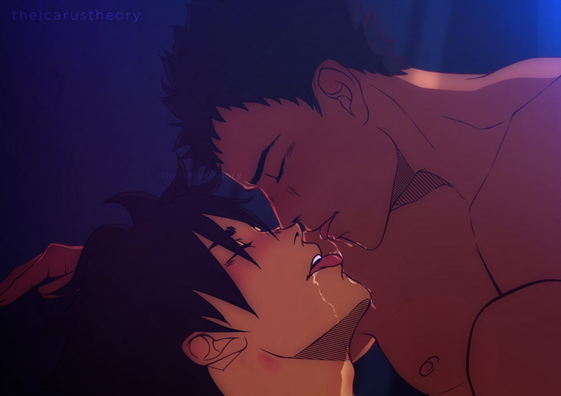 thcrsthry:   Kiss me and take off your clothesImagine a world like thatWe go like