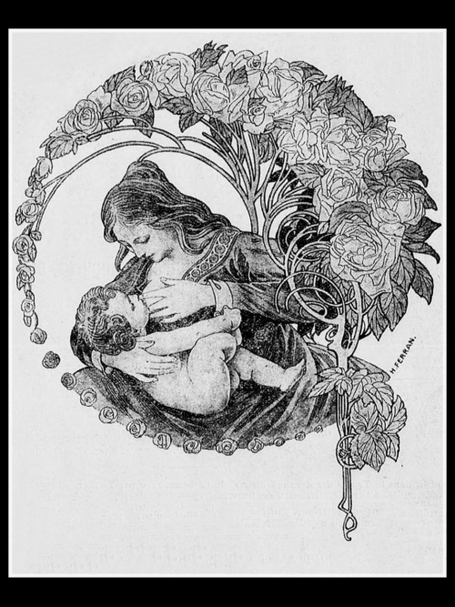 Almanach de la femme et l’enfant.(janvier 1922).Couverture.