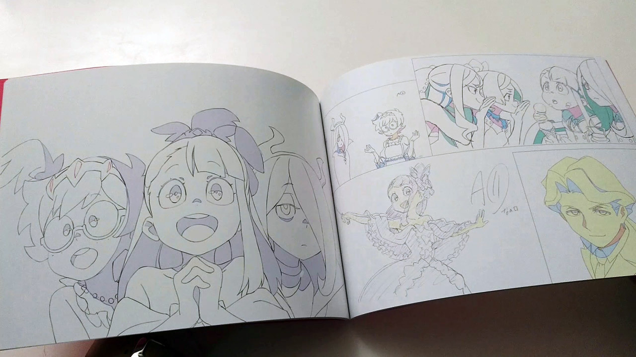 TRIGGER Little Witch Academia Exhibition Key Animation Art