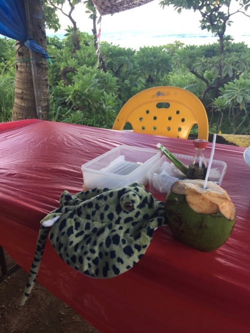 You can’t go to Saipan without stopping by Shirley’s stand on Tank Beach for a fresh coconut, an ama