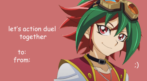 shiunins:  shitty yugioh arc v valentines to send to ur friends (if youre going to katsucon i’ll be handing these out all saturday!) 