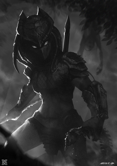mouseyman99:  ourobogt:  superiottr:  superiottr:  cyberclays:   Female Predator  - fan art by  mist XG     Muh d :x  Maybe now that shape of water won an Oscar Hollywood can stop being cowards & give us the beautiful female yautja/Predator we deserve
