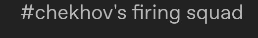 v3rb4tim:prokopetz:  Some day I want to see a show that does the “no filler episodes” thing from the opposite direction. Just a whole season worth of low-stakes character pieces that seem to move the overall story absolutely nowhere, then episode