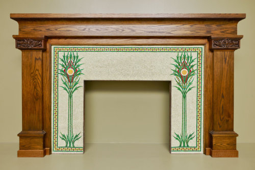 Designed by George Washington Maher Made by Louis J. MilletAmerican, Fireplace Surround, 1901