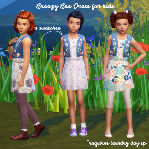 simmingbee: “ 💖 Toddler Stuff Recolors Part Two 💖 💖 the “Bebe Dress”  requires The Sims 4 'Toddler Stuff” Pack -…